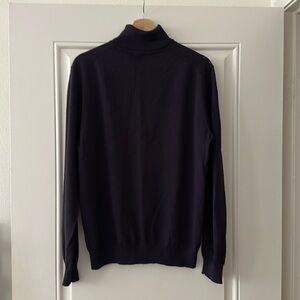 Suitsupply Marino Wool Turtleneck in Purple